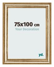 Photo Frame 75x100cm Gold Antique MDF Lazio Front Size | Yourdecoration.com