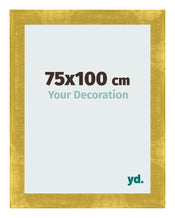 Photo Frame 75x100cm Gold Vintage MDF Pisa Front Size | Yourdecoration.com