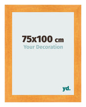 Photo Frame 75x100cm Orange MDF Pisa Front Size | Yourdecoration.com
