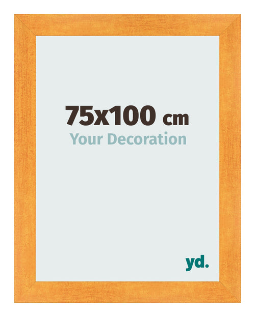 Photo Frame 75x100cm Orange MDF Pisa Front Size | Yourdecoration.com