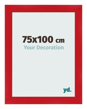 Photo Frame 75x100cm Red MDF Pisa Front Size | Yourdecoration.com