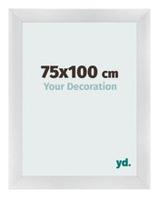 Photo Frame 75x100cm Silver Black Swept MDF Pisa Front Size | Yourdecoration.com