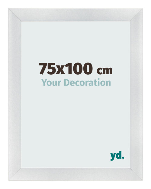 Photo Frame 75x100cm Silver Black Swept MDF Pisa Front Size | Yourdecoration.com