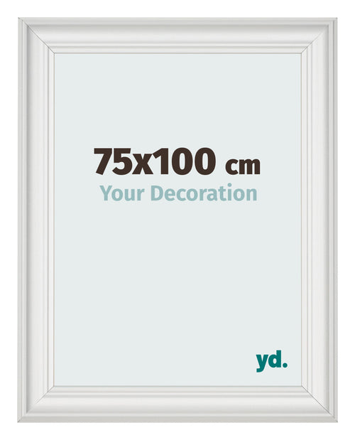Photo Frame 75x100cm White Swept MDF Lazio Front Size | Yourdecoration.com