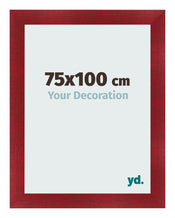 Photo Frame 75x100cm Wine Red Swept MDF Pisa Front Size | Yourdecoration.com