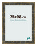 Photo Frame 75x98cm Blue Gold Melange MDF Pisa Front Size | Yourdecoration.com