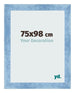 Photo Frame 75x98cm Clear Blue Swept MDF Pisa Front Size | Yourdecoration.com