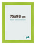 Photo Frame 75x98cm Green MDF Pisa Front Size | Yourdecoration.com