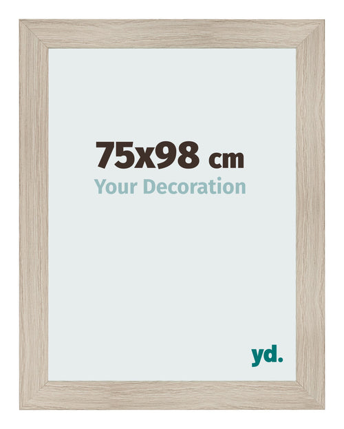Photo Frame 75x98cm Oak Rustic MDF Pisa Front Size | Yourdecoration.com