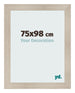 Photo Frame 75x98cm Oak Rustic MDF Pisa Front Size | Yourdecoration.com