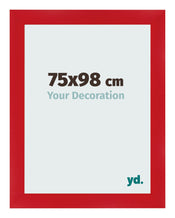 Photo Frame 75x98cm Red MDF Pisa Front Size | Yourdecoration.com