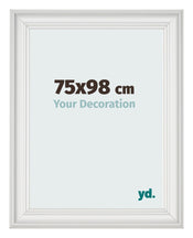 Photo Frame 75x98cm White Swept MDF Lazio Front Size | Yourdecoration.com