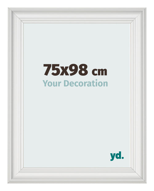 Photo Frame 75x98cm White Swept MDF Lazio Front Size | Yourdecoration.com