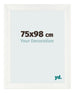 Photo Frame 75x98cm White Vintage MDF Pisa Front Size | Yourdecoration.com