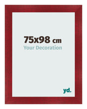 Photo Frame 75x98cm Wine Red Swept MDF Pisa Front Size | Yourdecoration.com
