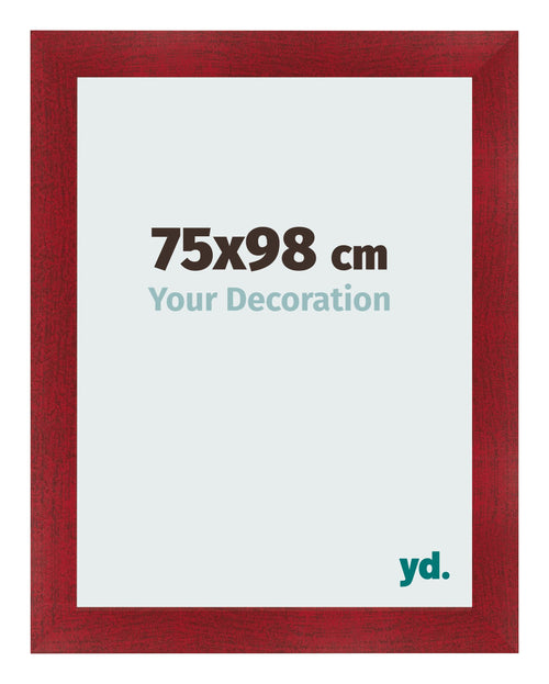Photo Frame 75x98cm Wine Red Swept MDF Pisa Front Size | Yourdecoration.com