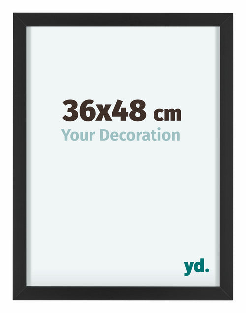 Virginia Aluminium Photo Frame 36x48cm Black Front Size | Yourdecoration.com