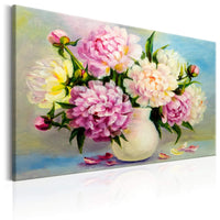 Canvas Print Peonies Bouquet of Happiness 90x60cm