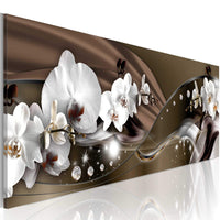 Canvas Print Chocolate Dance of Orchid 150x50cm