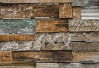 Wall Mural - Colorful Stone Wall 366x254cm - Paper Wallpaper