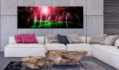 Canvas Print Ruby Waterfalls 120x40cm
