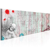 Canvas Print Home House And Love 150x50cm