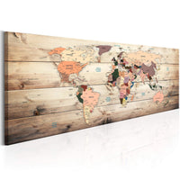 Canvas Print World Maps Map of Dreams 150x50cm