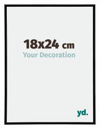 Annecy Plastic Photo Frame 18x24cm Black High Gloss Size | Yourdecoration.com