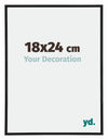 Annecy Plastic Photo Frame 18x24cm Black Matt Front Size | Yourdecoration.com