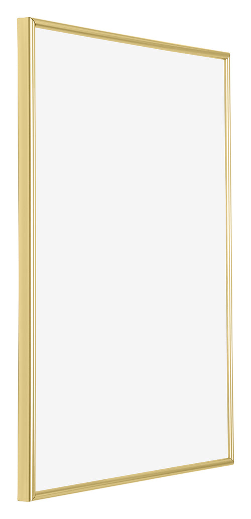 Annecy Plastic Photo Frame 18x24cm Gold Front Oblique | Yourdecoration.com