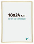 Annecy Plastic Photo Frame 18x24cm Gold Front Size | Yourdecoration.com