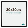 Annecy Plastic Photo Frame 20x20cm Black Matt Front Size | Yourdecoration.com