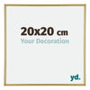 Annecy Plastic Photo Frame 20x20cm Gold Front Size | Yourdecoration.com