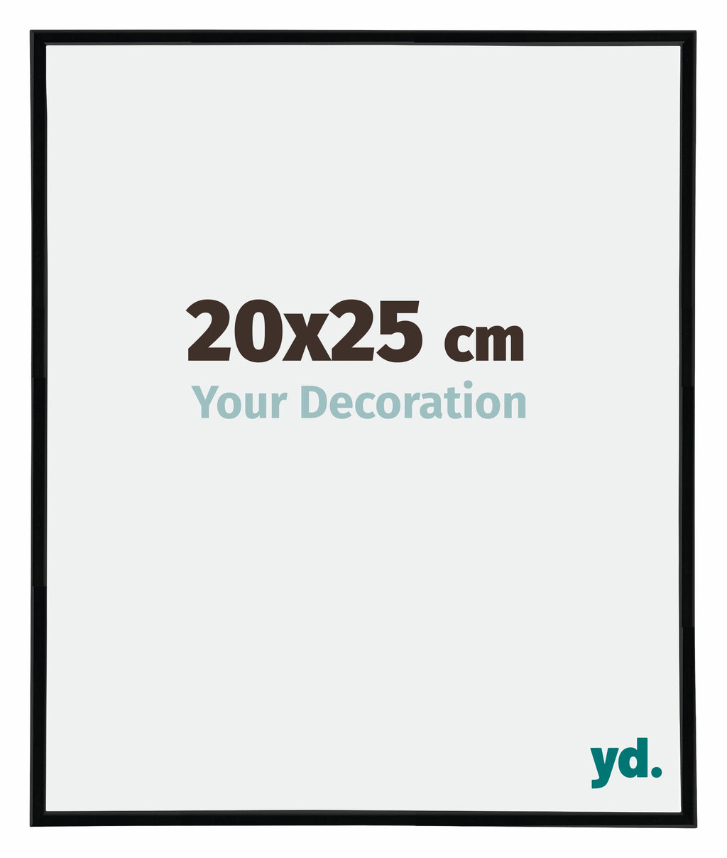 Annecy Plastic Photo Frame 20x25cm Black High Gloss Size | Yourdecoration.com