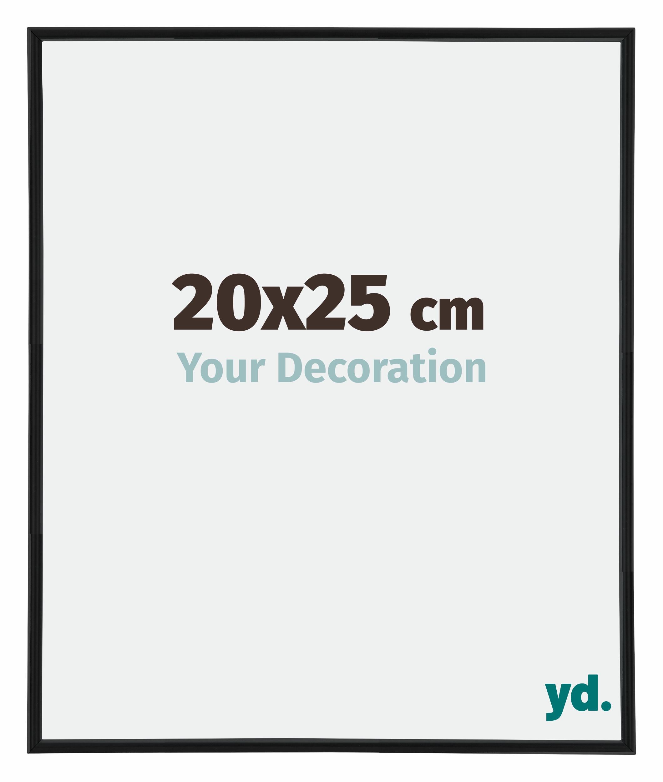 Annecy Plastic Photo Frame 20x25cm Black Matt Front Size | Yourdecoration.com