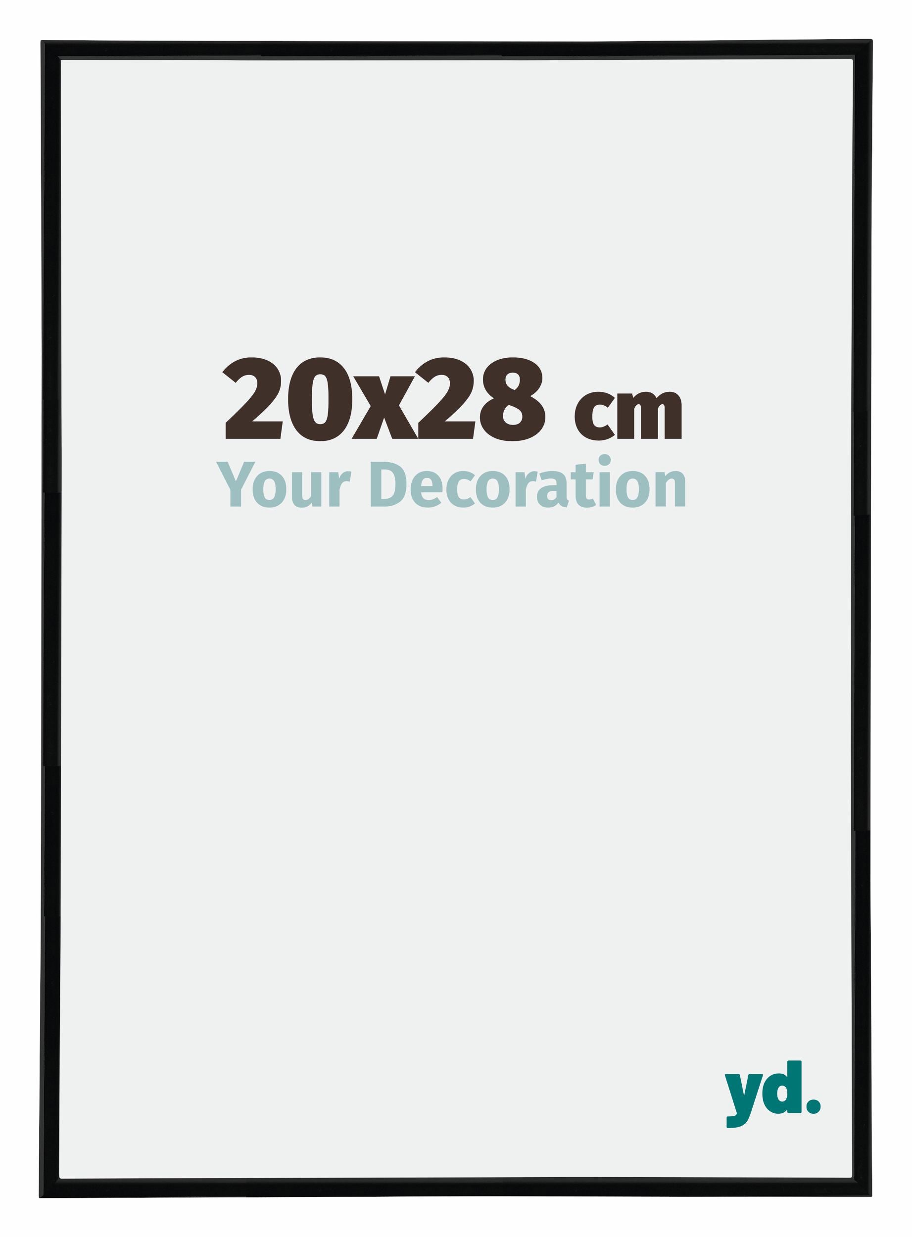 Annecy Plastic Photo Frame 20x28cm Black High Gloss Size | Yourdecoration.com