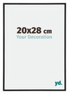 Annecy Plastic Photo Frame 20x28cm Black Matt Front Size | Yourdecoration.com