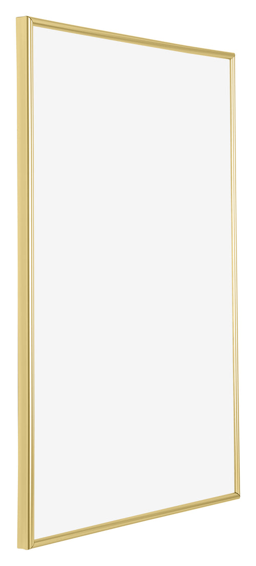 Annecy Plastic Photo Frame 20x28cm Gold Front Oblique | Yourdecoration.com