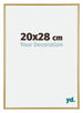 Annecy Plastic Photo Frame 20x28cm Gold Front Size | Yourdecoration.com