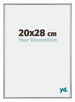 Annecy Plastic Photo Frame 20x28cm Silver Front Size | Yourdecoration.com