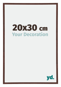 Annecy Plastic Photo Frame 20x30cm Brown Front Size | Yourdecoration.com