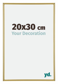 Annecy Plastic Photo Frame 20x30cm Gold Front Size | Yourdecoration.com