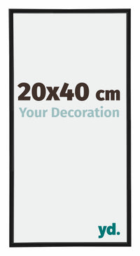 Annecy Plastic Photo Frame 20x40cm Black Matt Front Size | Yourdecoration.com