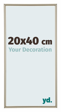 Annecy Plastic Photo Frame 20x40cm Champagne Front Size | Yourdecoration.com