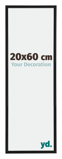 Annecy Plastic Photo Frame 20x60cm Black Matt Front Size | Yourdecoration.com
