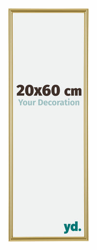 Annecy Plastic Photo Frame 20x60cm Gold Front Size | Yourdecoration.com