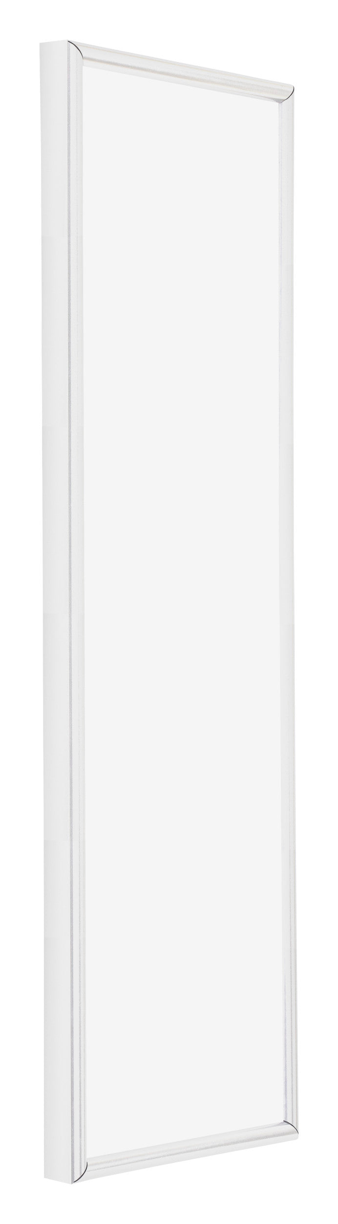 Annecy Plastic Photo Frame 20x60cm White High Gloss Front Oblique | Yourdecoration.com