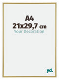 Annecy Plastic Photo Frame 21x29 7cm A4 Gold Front Size | Yourdecoration.com