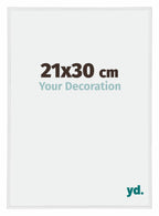 Annecy Plastic Photo Frame 21x30cm White High Gloss Front Size | Yourdecoration.com