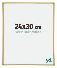 Annecy Plastic Photo Frame 24x30cm Gold Front Size | Yourdecoration.com
